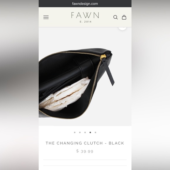 Fawn Design original faux leather changing clutch (with original logo) - Picture 3 of 5